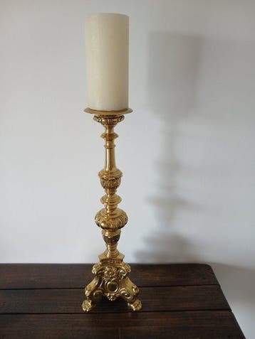 Chandelier - Bronze doré - Bougeoir en bronze, Antiquités & Art