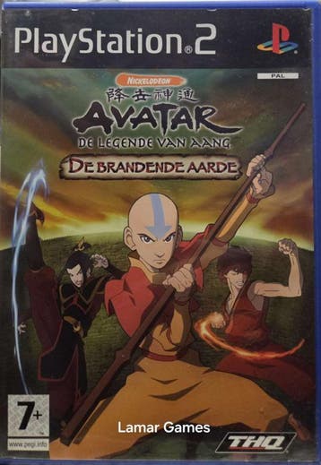 Avatar de legende van aang de brandende aarde (ps2 used, Ophalen of Verzenden, Nieuw