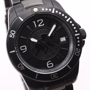 Hunting World - Swiss Made Diver Quartz Black Dial 40mm, Nieuw