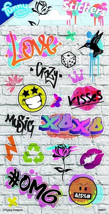Stickers Graffiti, Hobby en Vrije tijd, Verzenden, Nieuw