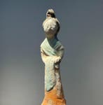 Oud Chinees, Tang-dynastie Keramiek veelkleurig beschilderd