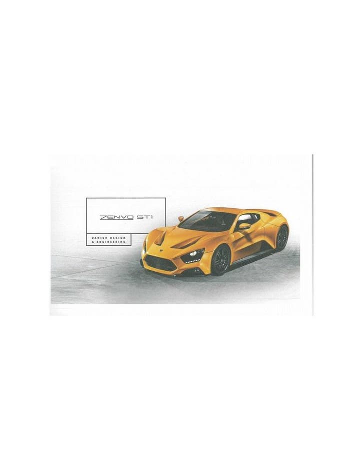 2015 ZENVO ST1 BROCHURE ENGELS, Boeken, Auto's | Folders en Tijdschriften, Ophalen of Verzenden