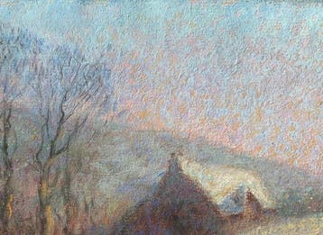 Emile Félicien Lombard (1883-1973) - Retour du troupeau dans, Antiquités & Art, Art | Peinture | Classique