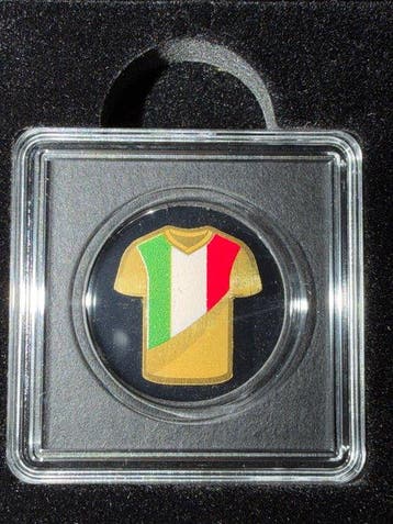 Tsjaad. 3000 Francs Trikot Italien Colorized 1/1000 oz