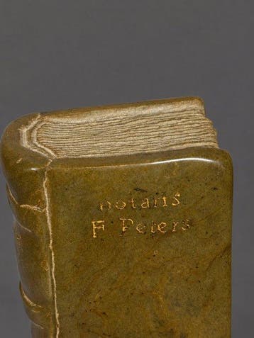 Statue, Boek Notaris - 12.5 cm - Pierre