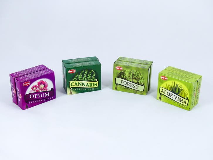 HEM Wierook Set - Kegels / Cones - Opium - Cannabis - Alo..., Maison & Meubles, Accessoires pour la Maison | Autre, Enlèvement ou Envoi