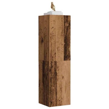 vidaXL Tv-meubel 30,5x30x110 cm bewerkt hout oud houtkleurig, Verzenden, Nieuw