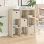 vidaXL Dressoir met lade Sonoma Eik 88,5 x 29 x 84,5 cm, Verzenden, Nieuw