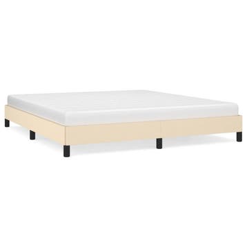 Bed 160x200 creme | Tweede kansje | OP = OP (bedframe), Huis en Inrichting, Gebruikt, Verzenden, Tweepersoons, 200 cm
