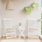 vidaXL Tuinstoelkussens 2 st 40x40x4 cm oxford stof beige, Verzenden, Nieuw