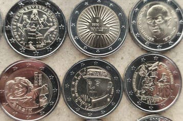 Europa. 2 Euro 2009/2026 (25 moedas) (Zonder minimumprijs)