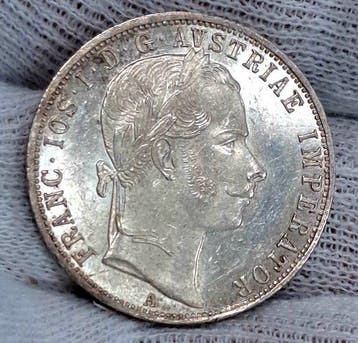 Oostenrijk. Franz Joseph I. 1 Florin (Gulden) 1860 (Zonder