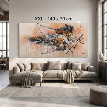 Monika Spiewak - Abstract - Oil Painting Stretched On The, Antiquités & Art
