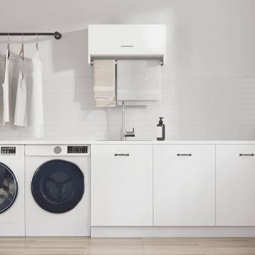 vidaXL Kledingkast 70x32,5x35 cm bewerkt hout wit, Maison & Meubles, Armoires | Penderies & Garde-robes, Verzenden