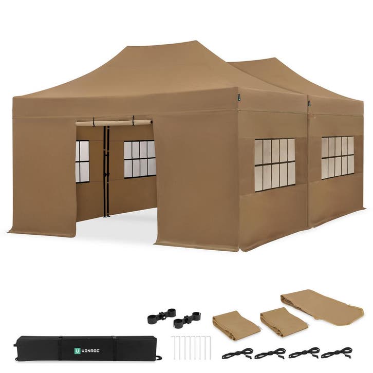 Partytent - 6x4.5 m - Premium easy-up Partytent | set incl., Jardin & Terrasse, Tonnelles, Envoi