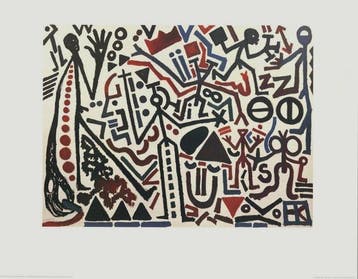 A.R. Penck (1939–2017) - Die Zukunft des Emigranten II,, Antiek en Kunst