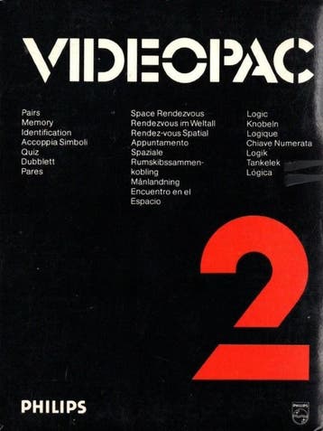 Philips Videopac 2 - Pairs / Space Rendezvous / Logic [Cardb, Computers en Software, Verzenden