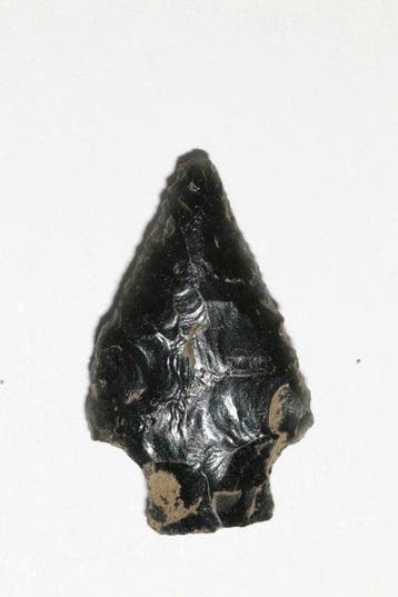 Mesolithisch / Epipaleolithisch Obsidiaan Pijlkop - 31 mm