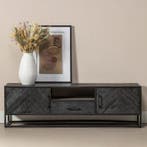 Tv-meubel Mangohout Fianna 210 cm, Verzenden, Nieuw, Overige houtsoorten, Industriële meubels