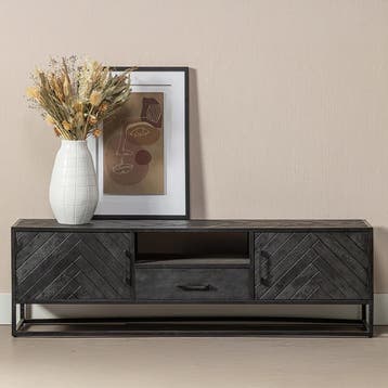 Tv-meubel Mangohout Fianna 210 cm, Verzenden