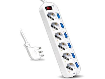 Veiling - 4x V-TAC Stekkerdoos met onafhankelijke schakelaar, Nieuw