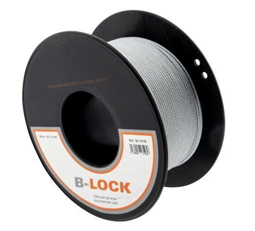 Staalkabel op rol - 1.5 mm 100 meter op katrol, Jardin & Terrasse, Jardin & Terrasse Autre, Envoi