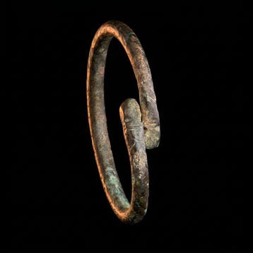 Viking periode Brons Slangenkop-armband – Scandinavische