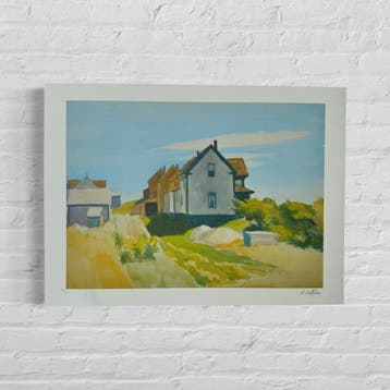 Edward Hopper Group of Houses Lithografie Arches 300gsm
