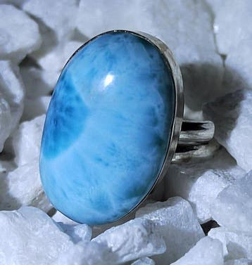 Larimar Ring - Hoge Kwaliteit - 27,90 ct- 5.57 g
