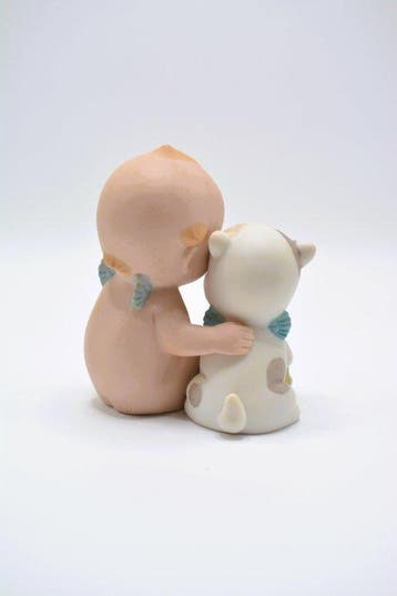 Jesco - Beeldje - 5 Kewpies de porcelana - Jesco / Rose