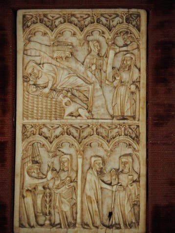 Reliëf, Writing Tablet with the Annunciation, Visitation,