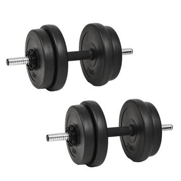 vidaXL Halter met gewichten 40 kg, Verzenden, Nieuw