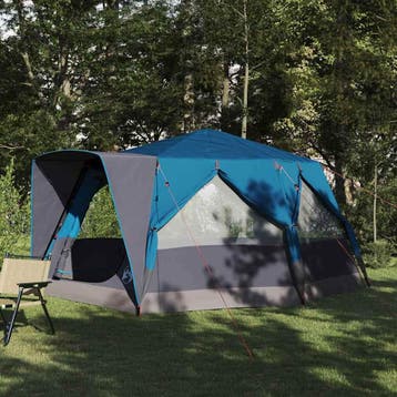 vidaXL Tent voor in de hut 7-persoons 7-persoons Blauw, Caravans en Kamperen, Verzenden, Nieuw