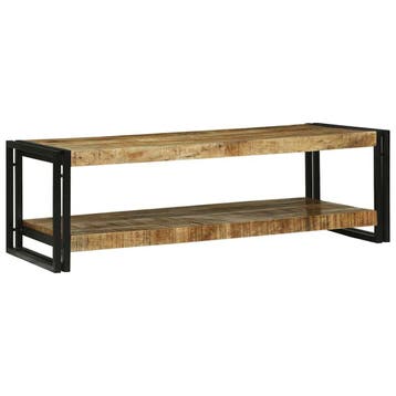 vidaXL Salontafel Bruin 120 x 50 x 38 cm Massief Mango Hout, Huis en Inrichting, Tafels | Salontafels, Verzenden, Nieuw