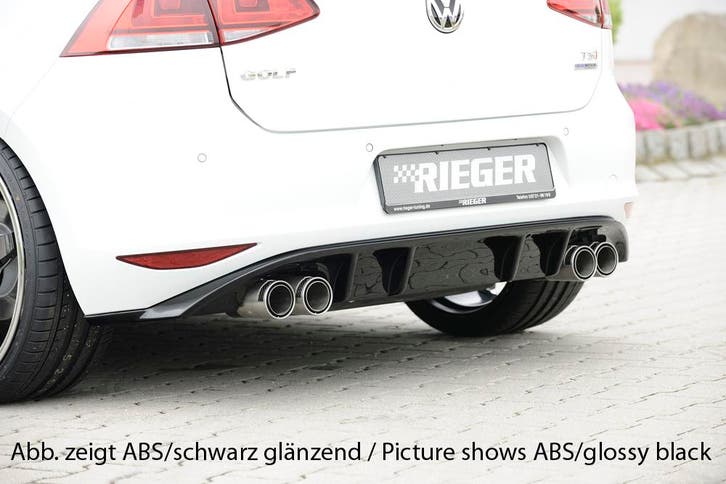 Rieger diffuser | geschikt voor VW Golf 7 3drs, 5drs, GTI, G, Auto diversen, Tuning en Styling, Verzenden