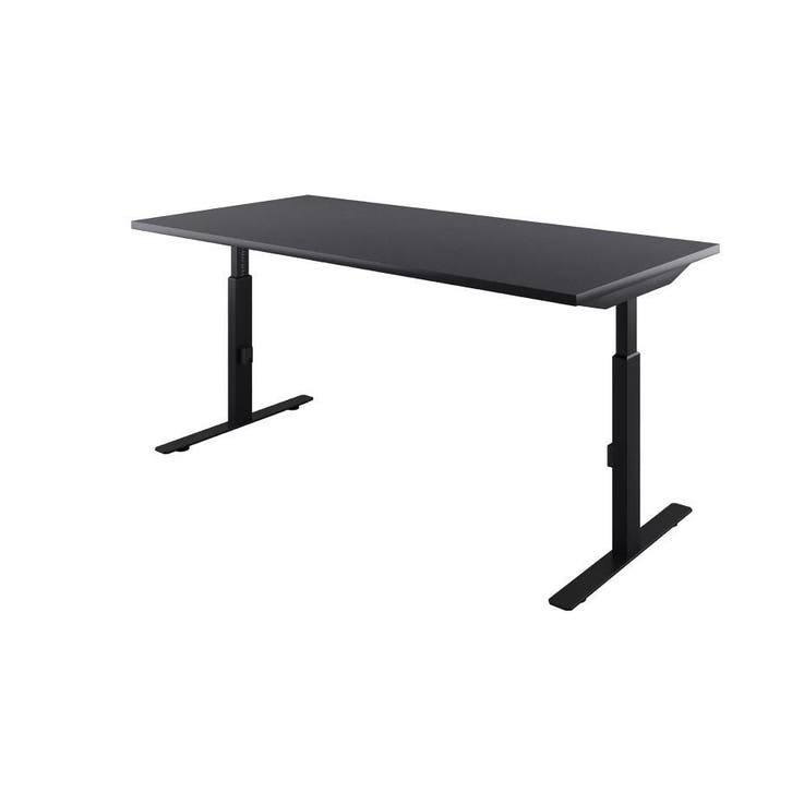 Verstelbaar bureau in hoogte - Zwart Bureaublad - Aanbieding, Huis en Inrichting, Bureaus, Nieuw, In hoogte verstelbaar, Verzenden