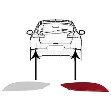 Renault Megane 2009-2015 Reflector Rechts In Bumper, Verzenden, Nieuw