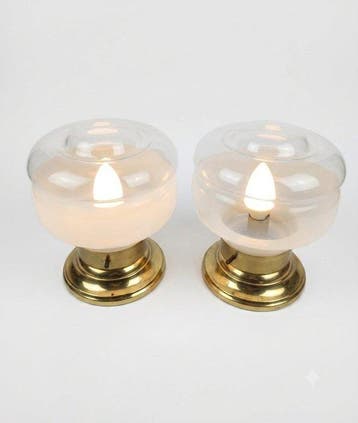 Nachtlampje (2) - Opaline glas, Antiquités & Art