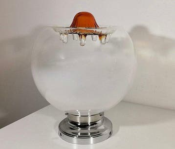 Tafellamp - Space Age ontwerp 1960 - Artistiek Murano-glas