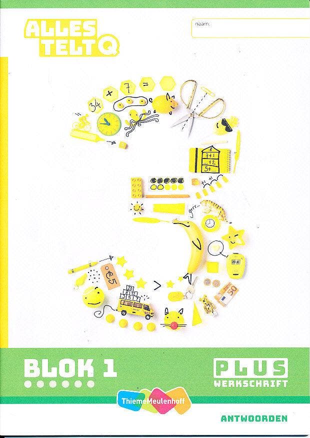 Alles Telt Q Antwoorden Werkschrift Plus blok 1 groep 3, Boeken, Schoolboeken, Verzenden