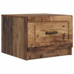 vidaXL Salontafel met lade Oud hout 49 x 50 x 37 cm Bewerkt, Verzenden, Nieuw