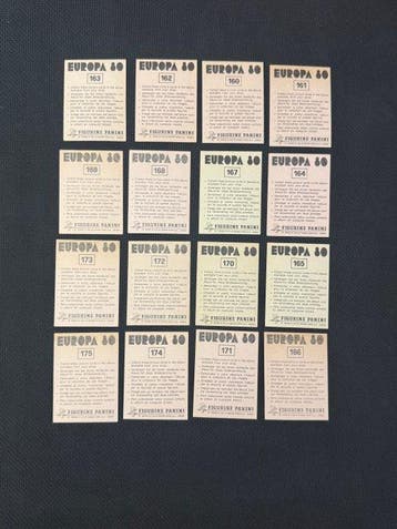 1980 Panini Europa 80 Team Belgique Sticker - Presque, Collections