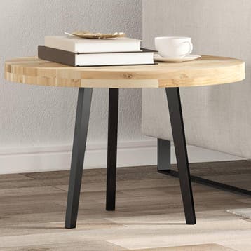 vidaXL Tafelblad rond Ø 60x4 cm massief acaciahout, Verzenden, Nieuw