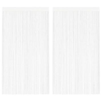 vidaXL Draadgordijnen 2 st 140x250 cm wit, Huis en Inrichting, Verzenden, Nieuw