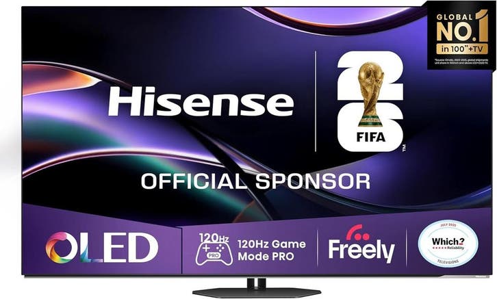Hisense 55A85QTUK - 55 inch - 4K OLED - 120 Hz - Smart TV -, Audio, Tv en Foto, Televisies, Ophalen of Verzenden