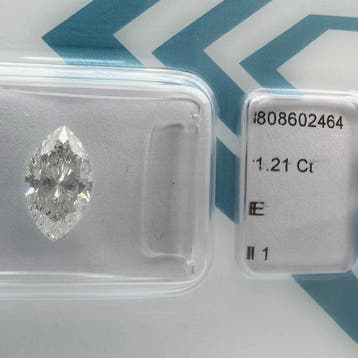 Zonder minimumprijs - 1 pcs Diamant (Natuurlijk) - 1.21 ct -, Nieuw