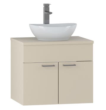 Wastafelkast Colorado 60 x 46 x 52 cm - Beige - Badmeubel, Verzenden, Nieuw