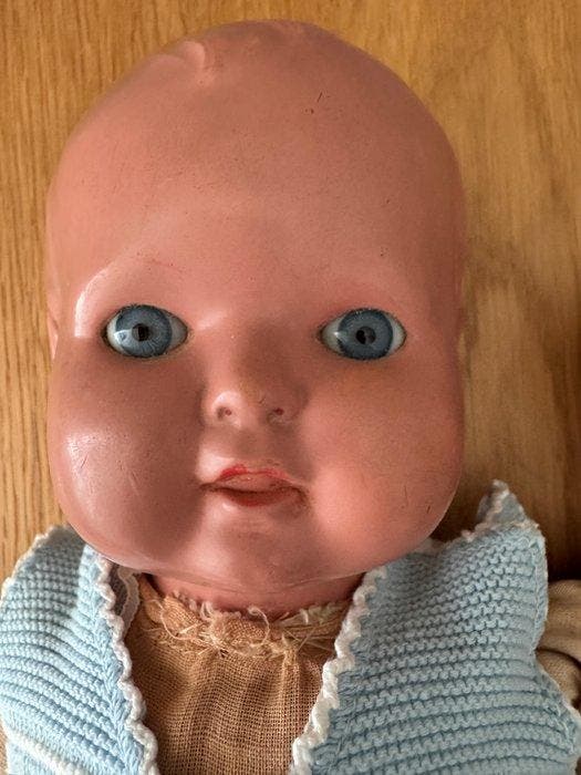 Figuur - Twee antieke poppen (2) - Celluloïde, Antiek en Kunst, Antiek | Speelgoed