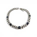 Zonder minimumprijs - Armband Zilver - Saffier