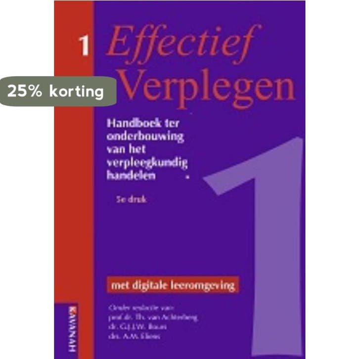 Effectief Verplegen 1 / 1 / Effectief Verplegen / 1, Livres, Science, Envoi
